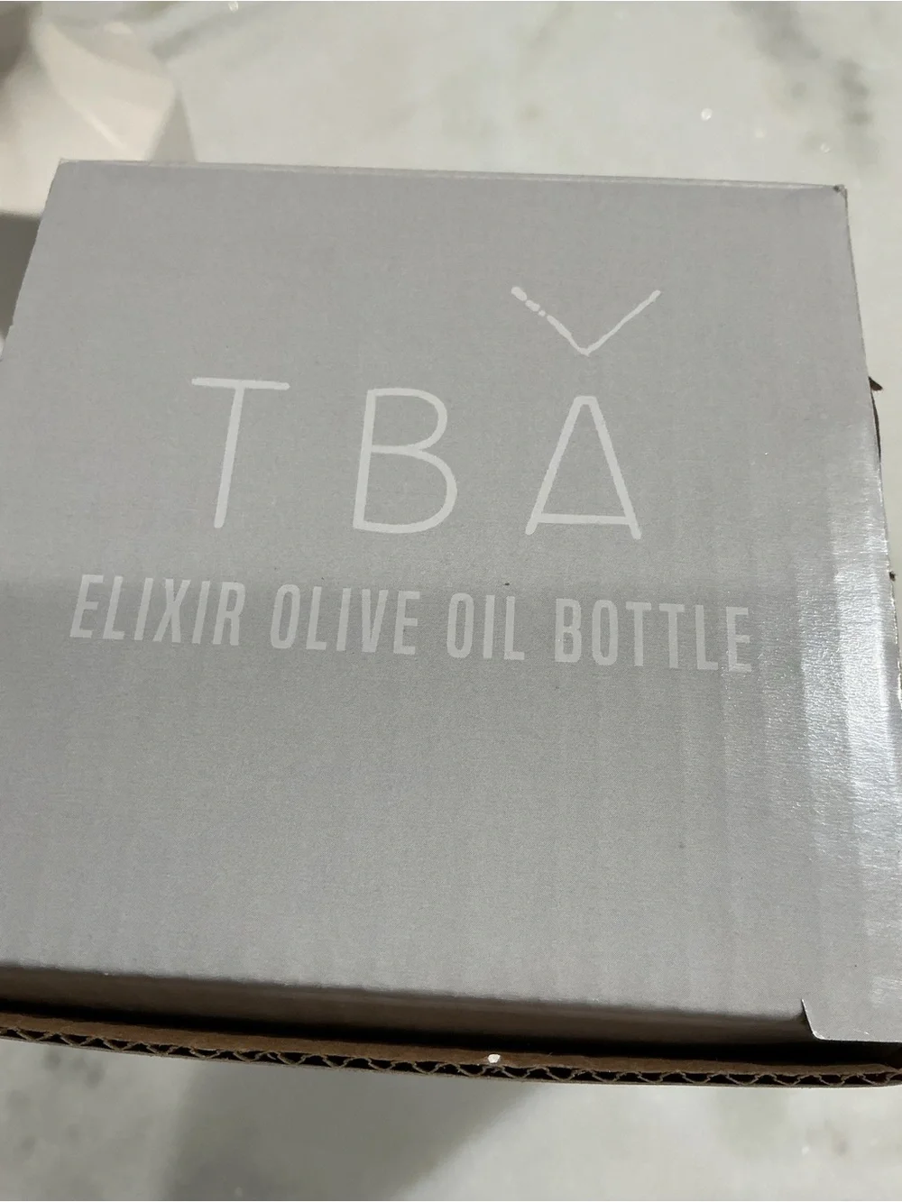 TBA Elixir Olive Oil Bottle contemporary, minimalist